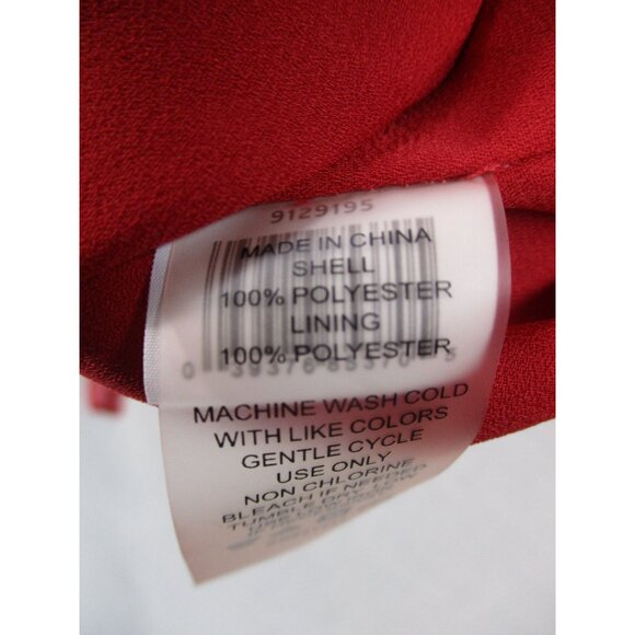 Vince Camuto Womens Red Floral Sleeveless Blouse Top - Medium Size - Picture 6 of 8